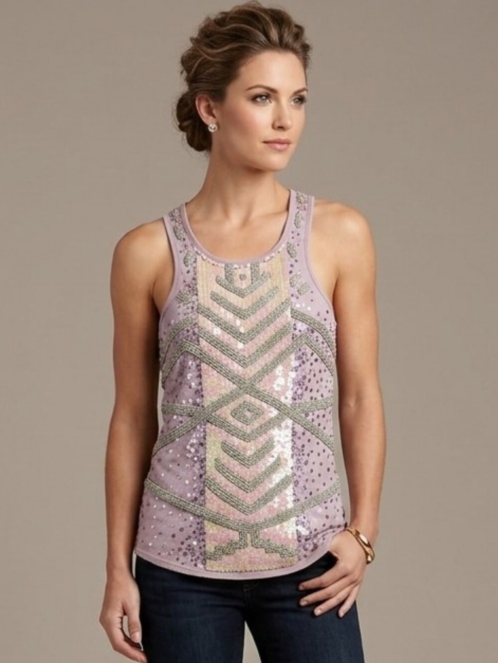 Free People Embellished Tank Top